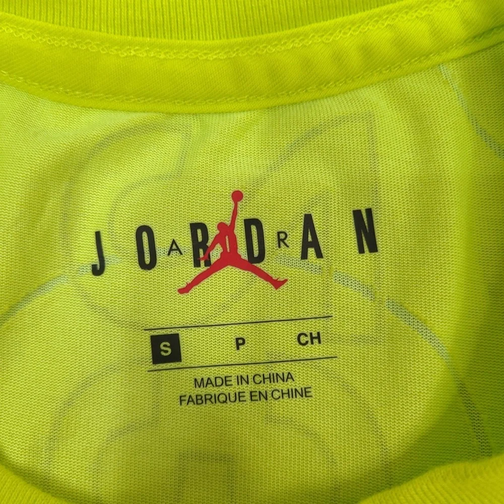Air Jordan 23 Engineered Shirt Mens Small Flourescent Hi Viz Jumpman‎ Flight